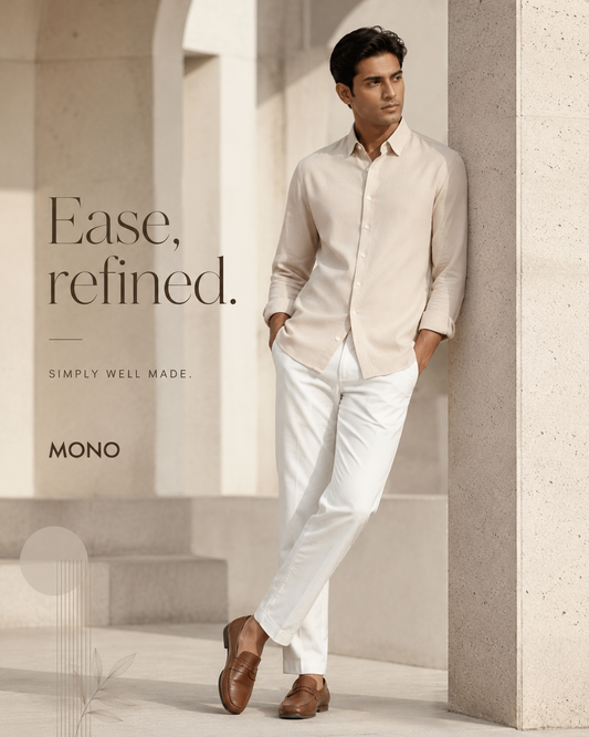 Sand Beige Linen Shirt
