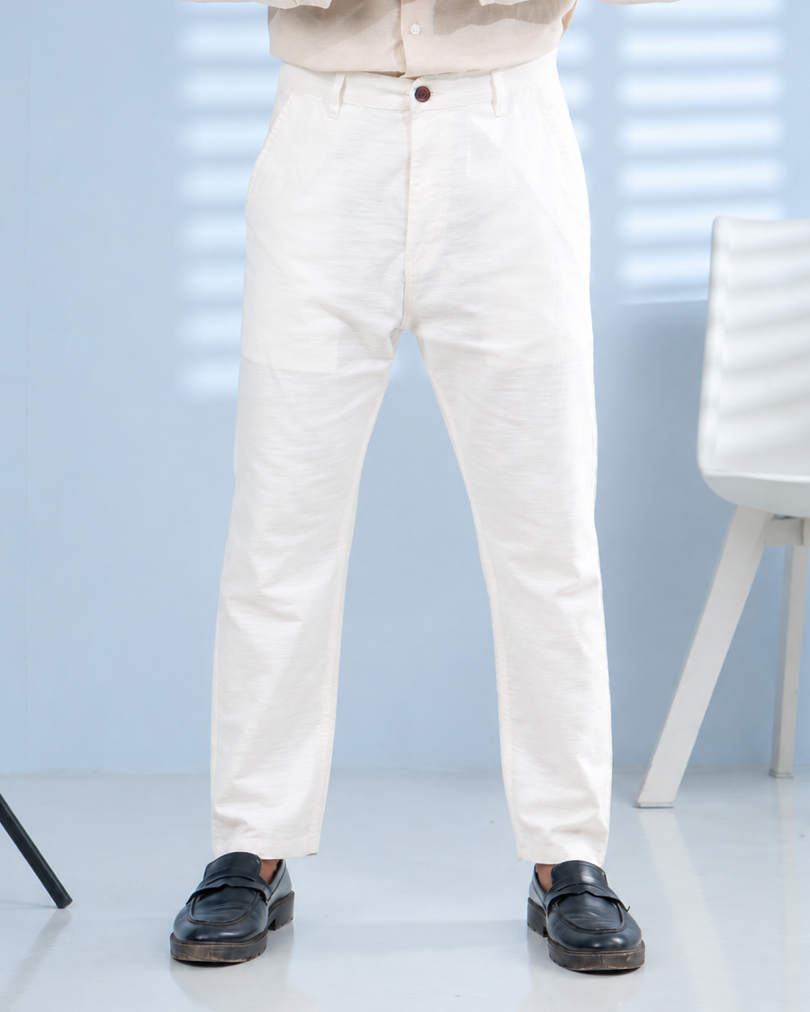 Ivory Linen Pant