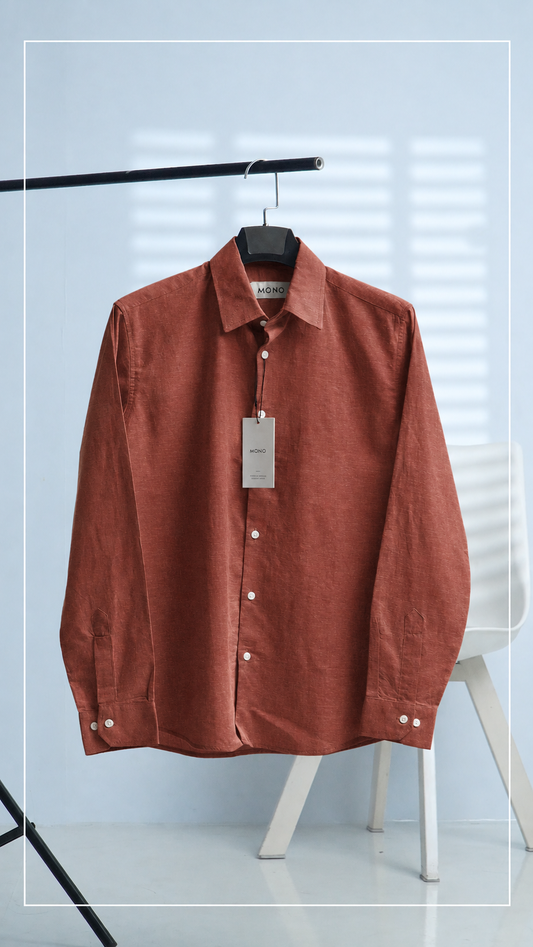 Coffee Linen Shirt