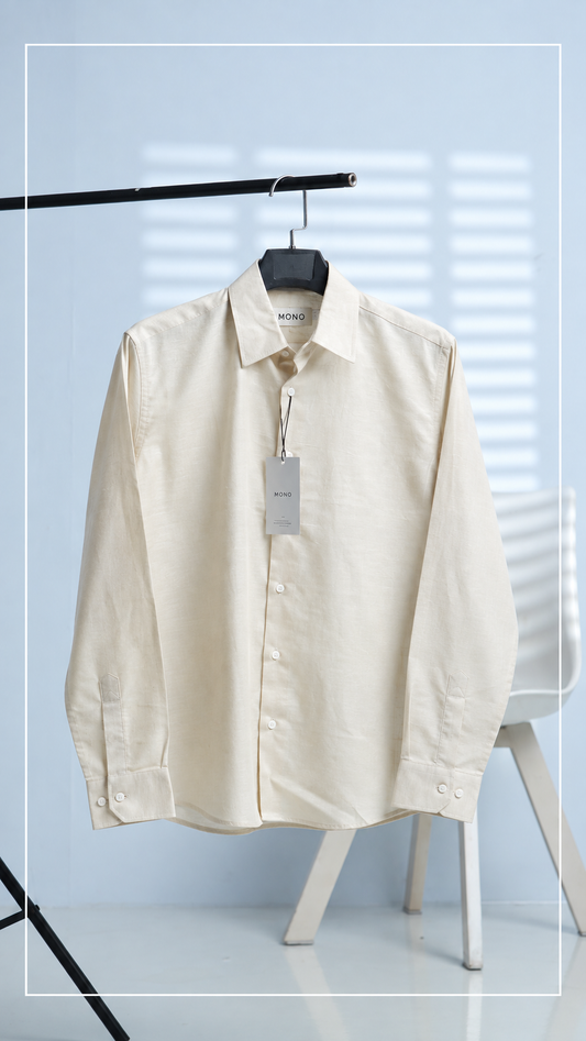 Sand Beige Linen Shirt