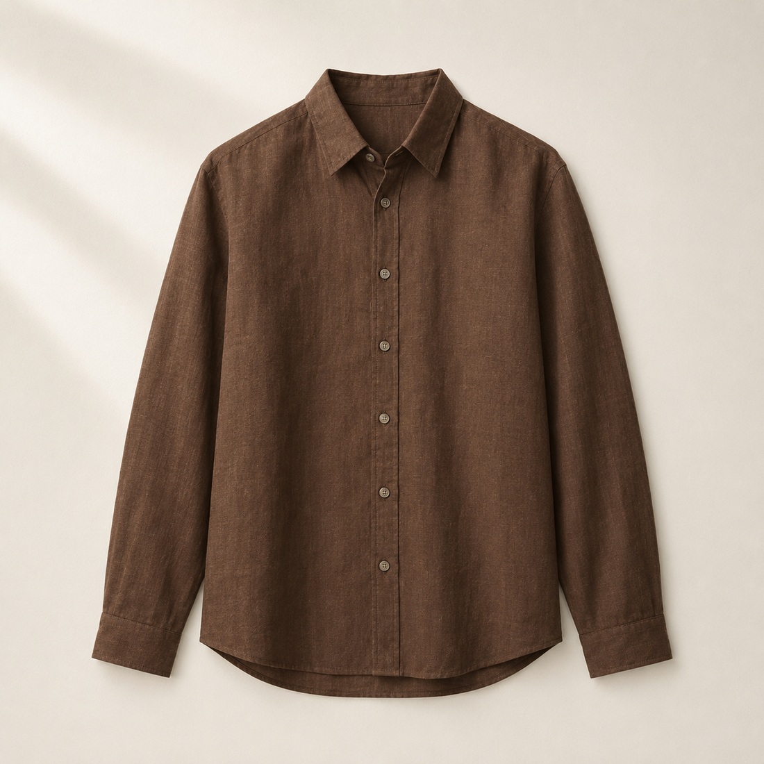 Coffee Linen Shirt