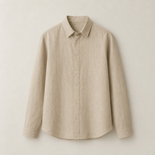 Sand Beige Linen Shirt